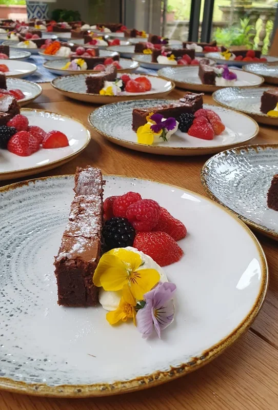 Chocolate Brownie with Chantilly