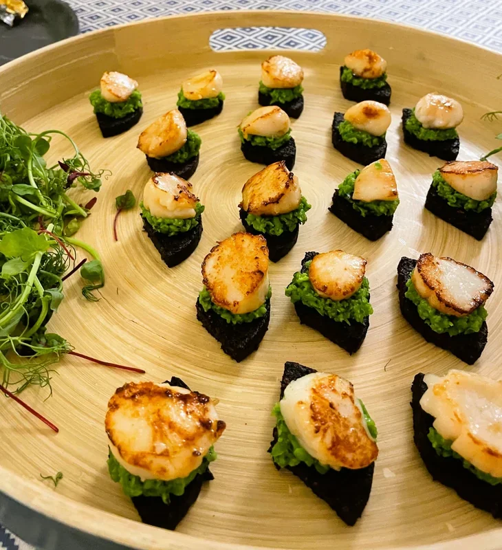 Scallops with Black Pudding