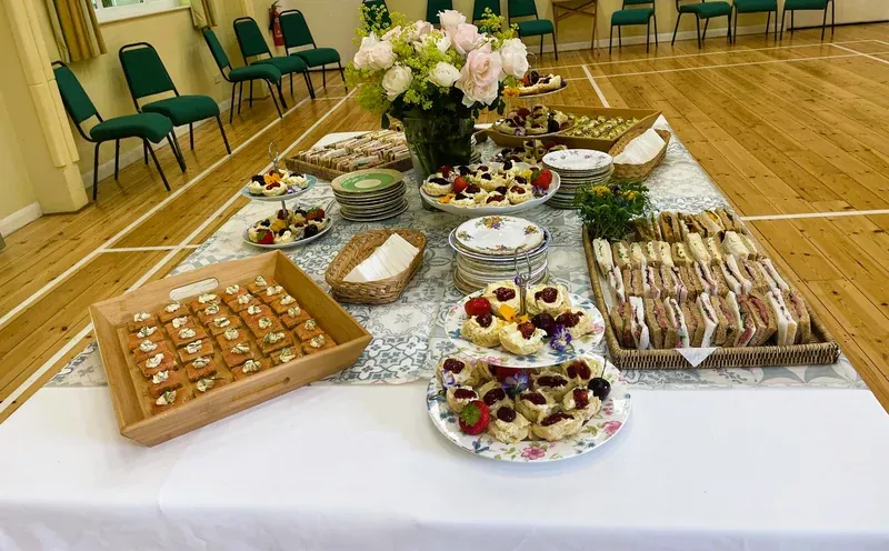 Village hall high tea service