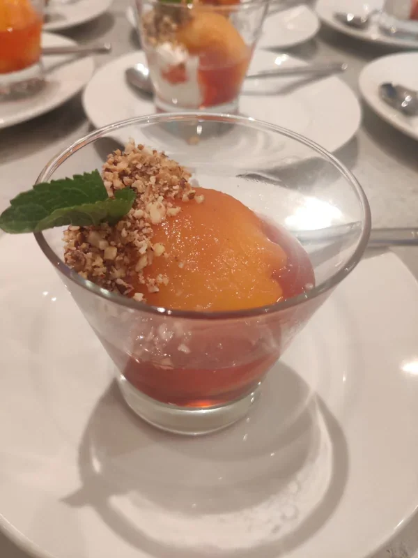 Vin Santo Poached Peach