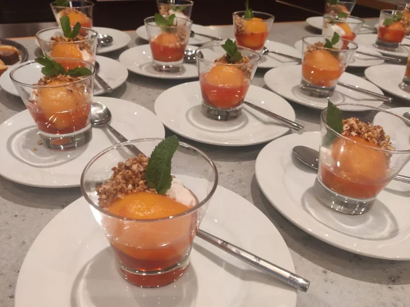 Vin Santo Poached Peaches